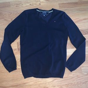 Tommy Hilfiger Pima Cotton Blend V-Neck Sweater